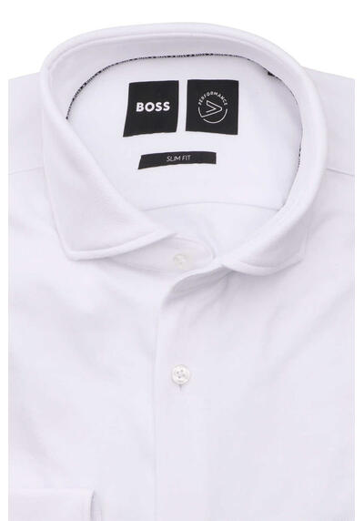 Produktbild fr 'BOSS Slim Fit Hemd P-HANK Langarm Haifischkragen Stretch wei'