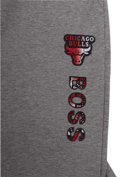 HUGO BOSS Sweatpant SLAMDUNK2 Gummibund NBA Chicago Bulls Uni hellgrau
