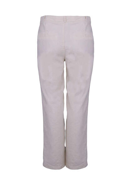Produktbild fr 'BOSS Straight Hose SULOTTE-W Eingrifftaschen Baumwoll-Leinen Mix ecru'