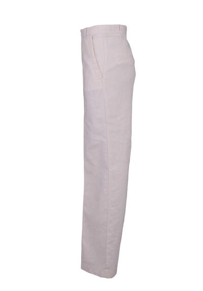 Produktbild fr 'BOSS Straight Hose SULOTTE-W Eingrifftaschen Baumwoll-Leinen Mix ecru'