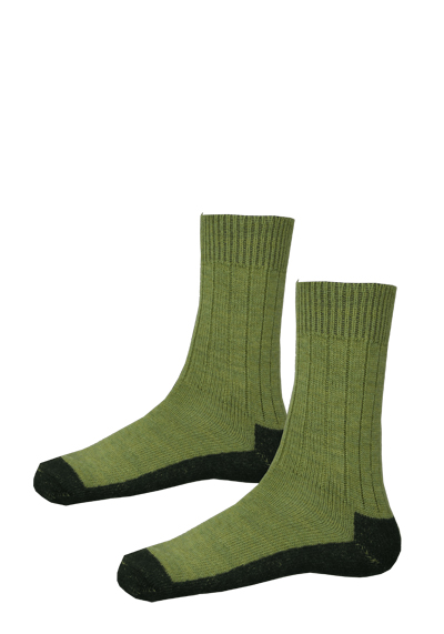 Produktbild f&uuml;r 'HIRSCH NATUR Socken Schurwolle Strick gr�n'