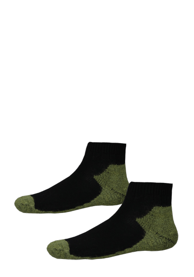 Produktbild f&uuml;r 'HIRSCH SPORTS Sneakersocken SIDNEY Schurwollmix Strick gr�n'