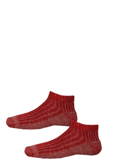 HIRSCH SPORTS Sneakersocken DANNY Strick rot