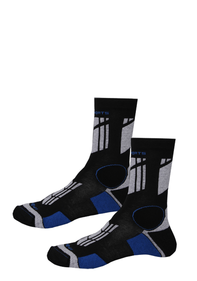 HIRSCH SPORTS Socken MARIS Jersey Muster schwarz