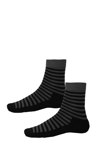 HIRSCH NATUR Socken lang Ringel schwarz