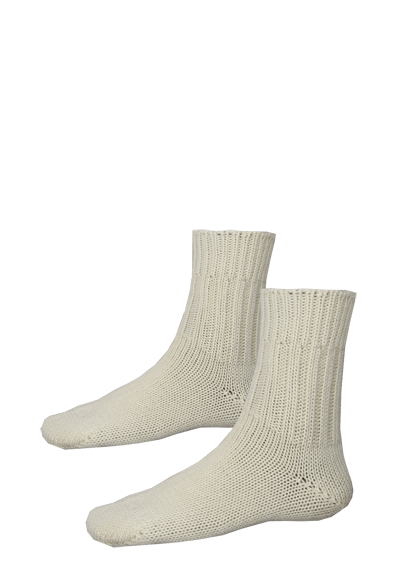 HIRSCH NATUR Norwegersocken Schurwolle Strick beige