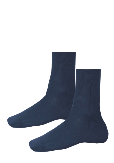 HIRSCH NATUR Socken Baumwolle Jersey rauchblau