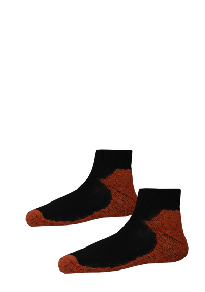 HIRSCH SPORTS Sneakersocken SIDNEY Schurwollmix Strick orange