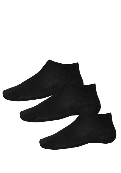 HIRSCH 1928 Sneakersocken 3er Pack Schurwollmix anthrazit