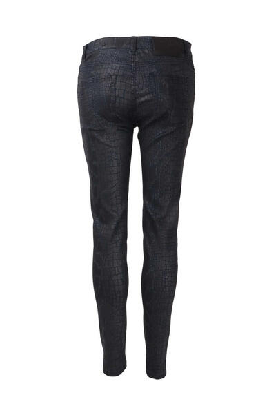 Produktbild fr 'HUGO Hose CHARLIE/8_CROPPED Schlangenprint Muster schwarz'