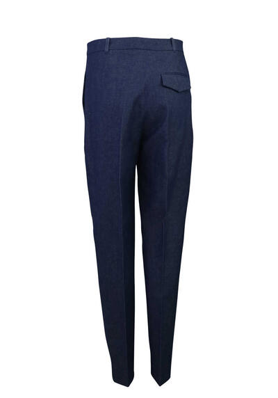 Produktbild fr 'HUGO Straight Hose HILIAS Bgelfalten Zipper dunkelblau'
