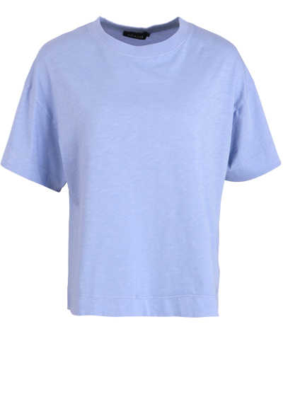 INDI & COLD Kurzarm T-Shirt Rundhals Oversize meliert hellblau