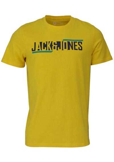 JACK&JONES Halbarm T-Shirt JCOBOOSTER TEE SS senfgelb