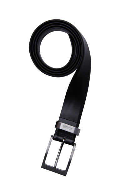 JOOP Ledergürtel mit Metallschließe 3,5 cm breit schwarz preisreduziert