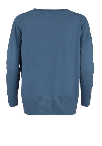 Produktbild fr 'MARC AUREL Strickpullover Langarm Rundhals rauchblau'