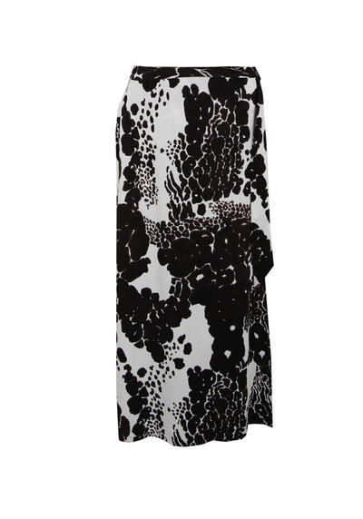 MARC AUREL Rock Wickeloptik Animalprint Muster schwarzbraun