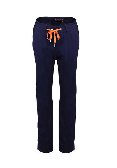 MARC AUREL Straight Hose Tunnelzug Eingrifftaschen navy