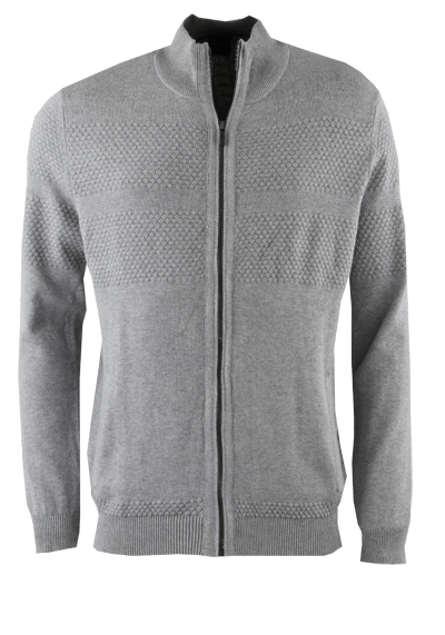 Produktbild für 'MARVELIS Casual Strickjacke Langarm Reiverschluss grau'