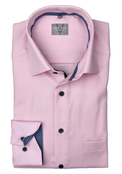 Produktbild für 'MARVELIS Comfort Fit Hemd Langarm New Kent Kragen rosa'