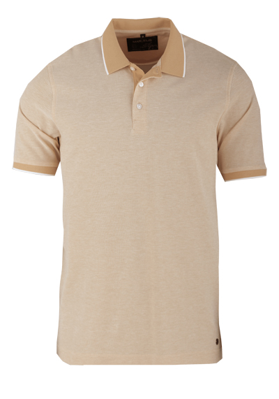 Produktbild für 'MARVELIS Halbarm Poloshirt geknpfter Kragen Pique beige'