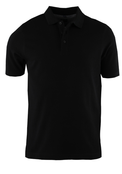 Produktbild für 'MARVELIS Halbarm Poloshirt geknpfter Kragen Pique schwarz'