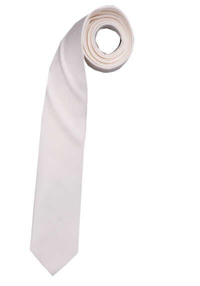 MARVELIS Krawatte 6,5 cm breit aus reiner Seide beige