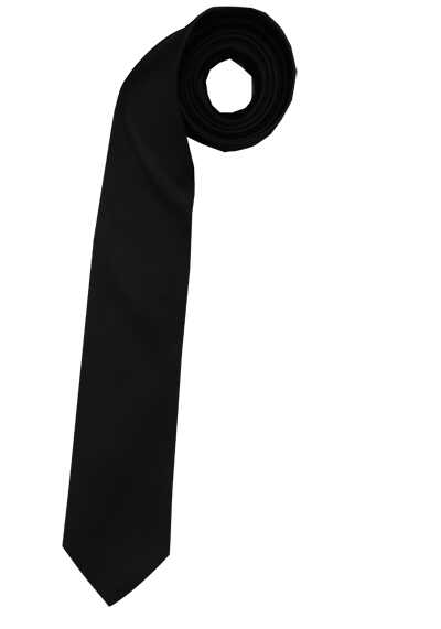 MARVELIS Krawatte 6,5 cm breit aus reiner Seide schwarz