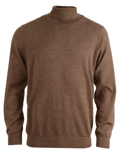 Produktbild für 'MARVELIS Rollkragenpullover Langarm cognac'