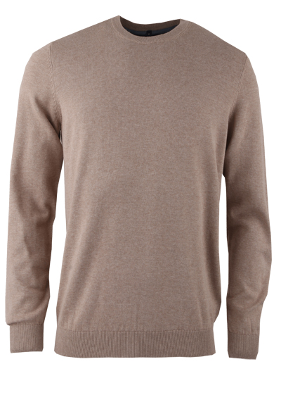 MARVELIS Strick Pullover Langarm Rundhals beige