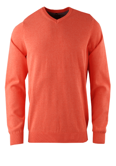 Produktbild für 'MARVELIS Strick Pullover Langarm V-Ausschnitt orange'