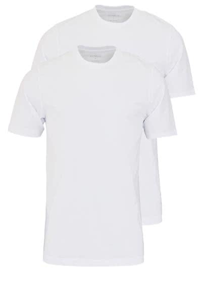 MARVELIS T-Shirt Doppelpack Rundhals weiß