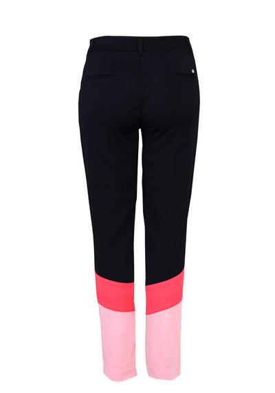 Produktbild fr 'MOS MOSH Slim Hose ABBEY COBB farbiger Blockeinsatz Saum schwarz'