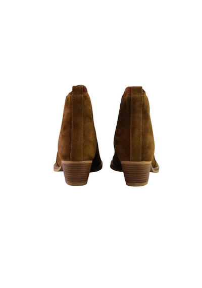 Produktbild fr 'MOS MOSH Boots DALLAS Veloursleder Absatz spitze Kappe cognac'