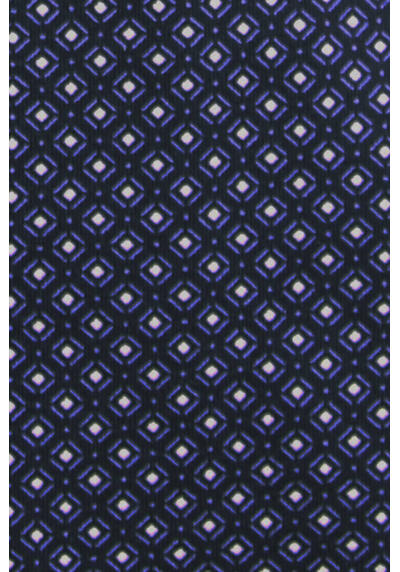MARVELIS Modern Fit Hemd extra langer Arm Haifischkragen Stretch Jersey Muster nachtblau