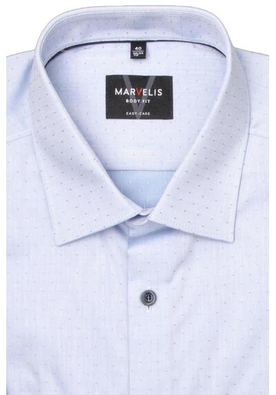 Produktbild f�r 'MARVELIS Body Fit Hemd Langarm  New Kent Kragen hellblau'