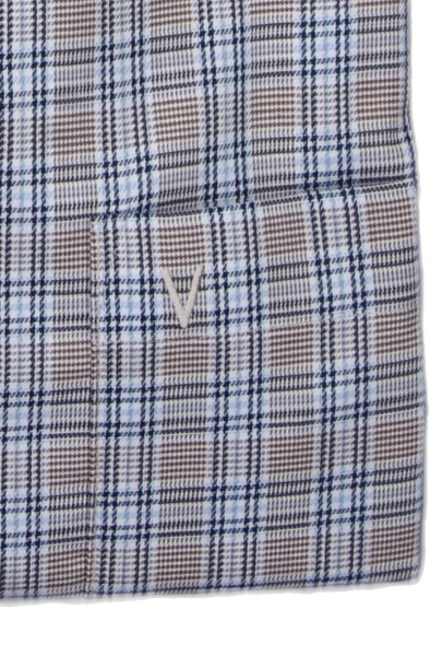 Produktbild fr 'MARVELIS Comfort Fit Hemd Langarm New Kent Kragen Karo blau'