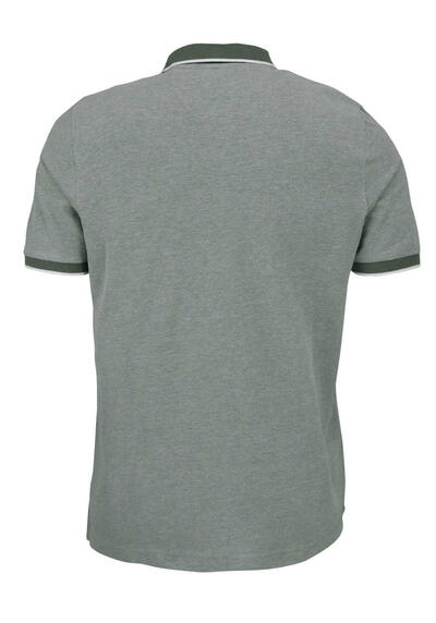Produktbild f�r 'MARVELIS Halbarm Poloshirt gekn�pfter Kragen Pique oliv'