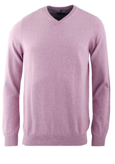 MARVELIS Strick Pullover Langarm V-Ausschnitt rosa