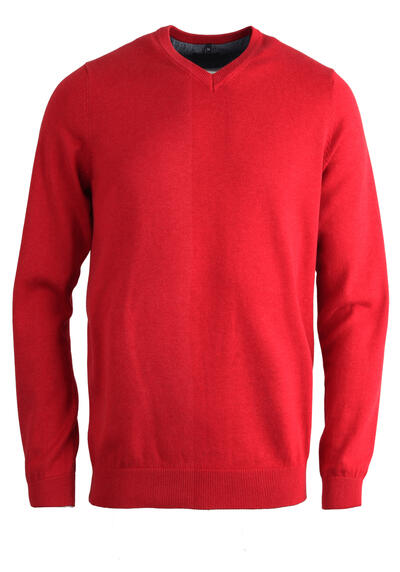 Produktbild fr 'MARVELIS Strick Pullover Langarm V-Ausschnitt beere'