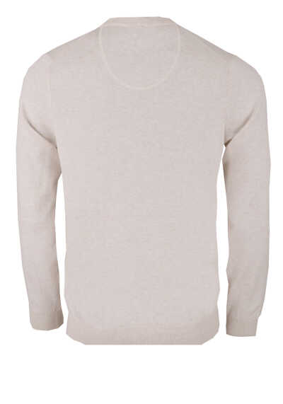 MARVELIS Strick Pullover Langarm V-Ausschnitt ecru