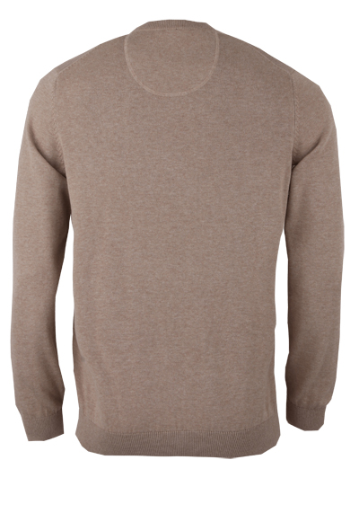 MARVELIS Strick Pullover Langarm V-Ausschnitt beige