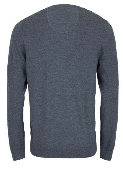 MARVELIS Strick Pullover Langarm V-Ausschnitt anthrazit