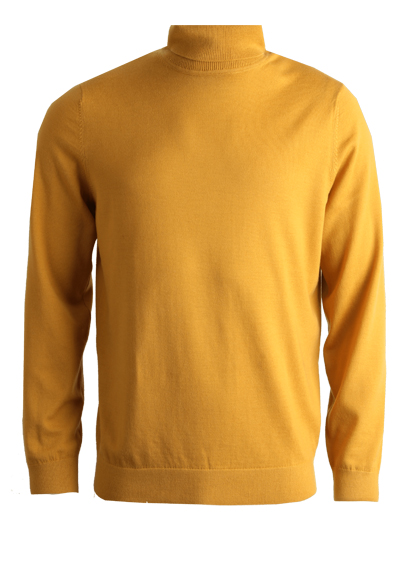 MARVELIS Rollkragenpullover Langarm senfgelb