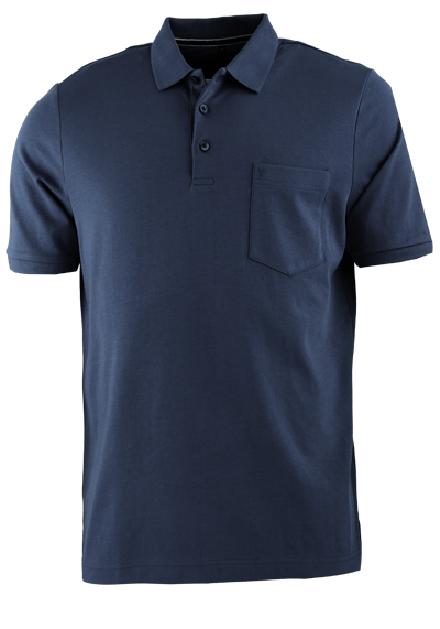 MARVELIS Poloshirt Halbarm Polokragen Quick Dry Jersey nachtblau