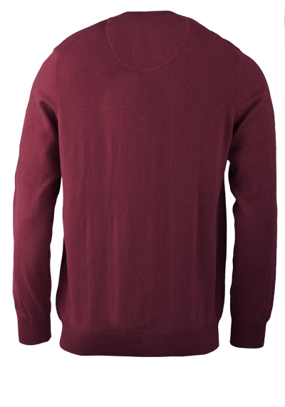 MARVELIS Strick Pullover Langarm Rundhals weinrot