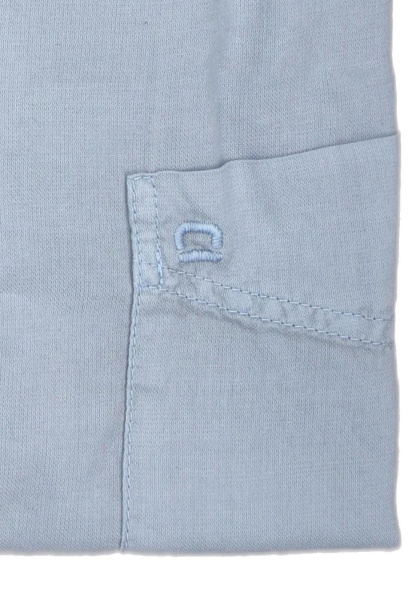 OLYMP Casual regular fit Hemd Langarm New Kent Kragen Garment Dyed hellblau