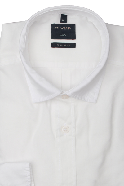 Produktbild fr 'OLYMP Casual regular fit Hemd Langarm New Kent Kragen wei'