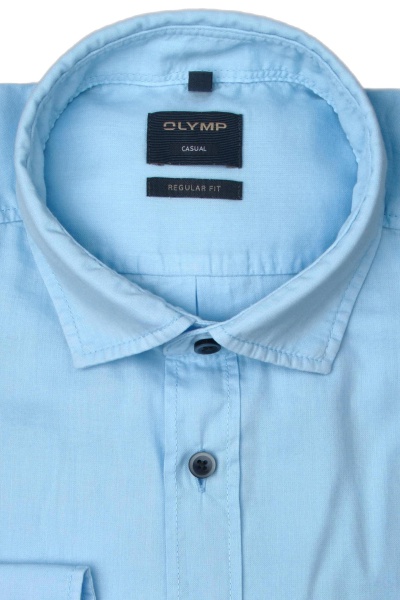 Produktbild fr 'OLYMP Casual regular fit Hemd Langarm New Kent Kragen hellblau'