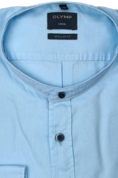 Produktbild fr 'OLYMP Casual regular fit Hemd Langarm Stehkragen hellblau'