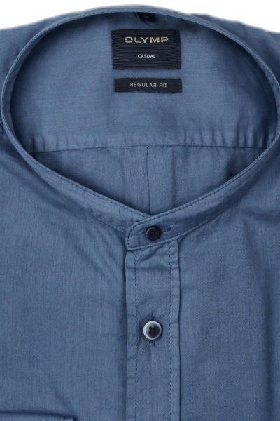 Produktbild fr 'OLYMP Casual regular fit Hemd Langarm Stehkragen rauchblau'